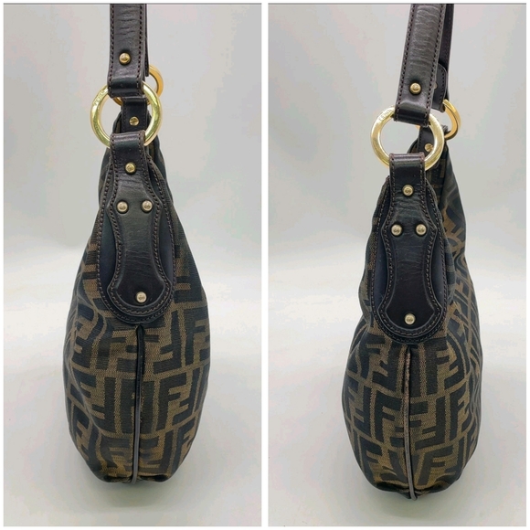 Auth Fendi Zucca FF Hobo Bag - Picture 10 of 11